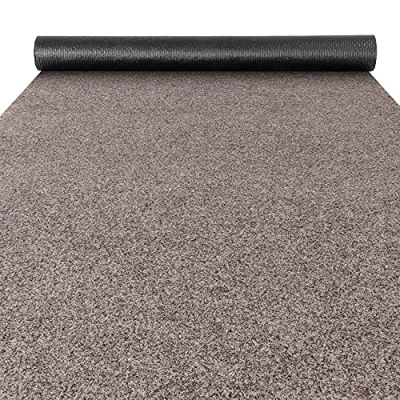 Imagen de ANRO Felpudo para atrapar la suciedad, alfombra de pasillo interior y exterior, entrada, color beige, 100 x 280 cm
