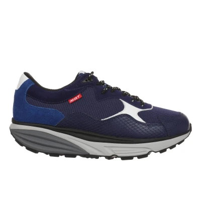 Imagen de MBT Narita Zapatillas Oudoor para Mujer Caminar. Ideales senderimos así como Largos Paseos urbanos. Estabilidad, Confort y Comodidad con un Zapato fisiológico de Suela Curva. Color Azul