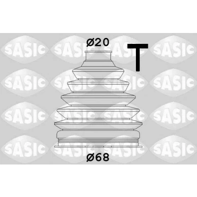 Imagen de SASIC 1900033 Fuelle Palier lado de rueda Termoplástico TOYOTA: Yaris II Hatchback, PEUGEOT: 107 Hatchback