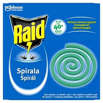 Imagen de Raid 10 unidades contra mosquitos espirales para insectos