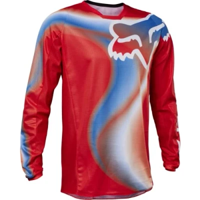 Imagen de Fox Racing 180 Toxsyk Motocross Jersey, Hombre, Rojo Fluorescente, M