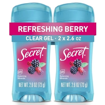 Imagen de Secret Scent Expressions so Very Summer Berry Clear Gel Women&#039;s Twin Antiperspirant and Deodorant, 5.2 Ounce by