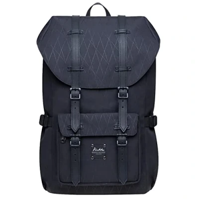 Imagen de KAUKKO Mochila para ordenador portátil Bolsa al aire libre funcional viajar y acampar estudiantil universitario, Negro [Ep5 18], large,