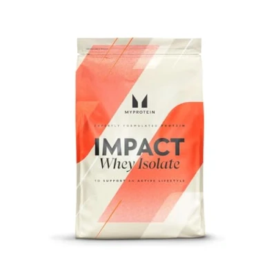 Imagen de Myprotein Impact Whey Isolate 86% de proteína Vainilla 2.5 Kilogramo 26gramo por ración Sin grasa, bajo en azúcar Apoya el crecimiento muscular y la recuperación