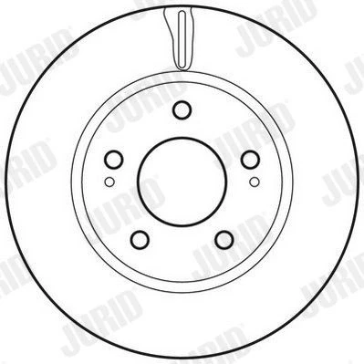 Imagen de JURID 562820JC Disco de freno 275,9 26 5 114,3 ventilado revestido sin tornillos MITSUBISHI: Lancer 8 Limousine, 8, 7 Limousine