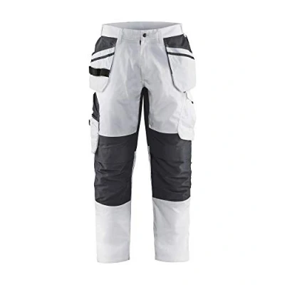 Imagen de Blaklader 109613301098C64 Pantalón de pintor elástico, color blanco y gris oscuro, talla C64