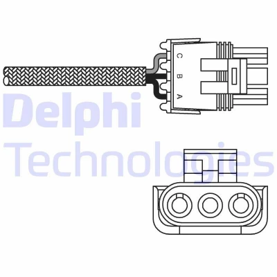 Imagen de DELPHI ES10996 12B1 Sonda lambda convencional, térmico OPEL: Calibra A, Astra F CC, Vectra A Berlina