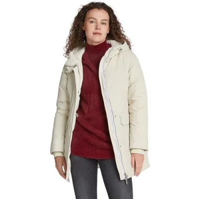 Imagen de Tommy Jeans Parka Mujer con Capucha, Marfil (Newsprint), M