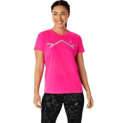 Imagen de ASICS 2012C938 700 Lite Show SS Top T Shirt Mujer Pink GLO Tamaño S