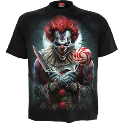 Imagen de Spiral Trick Or Treat Hombre Camiseta Negro XXL 100% algodón Regular