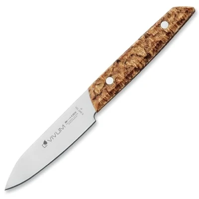 Imagen de cuchillo de oficina F.DICK VIVUM (con hoja 10 cm, para trabajos corte fino, con mango madera abedul, 58 HRC, cocina) 83647102H