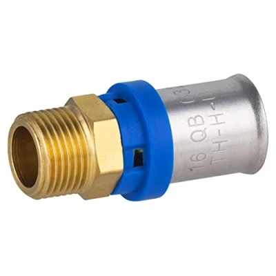 Imagen de Racor recto Macho 3/8 multicapa prensar Ø16 QUICK PLOMBERIE