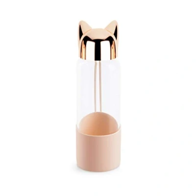 Imagen de Balvi Botella Cat Color Rosa de Agua Viaje, para la mesita Noche o Escritorio. con Form