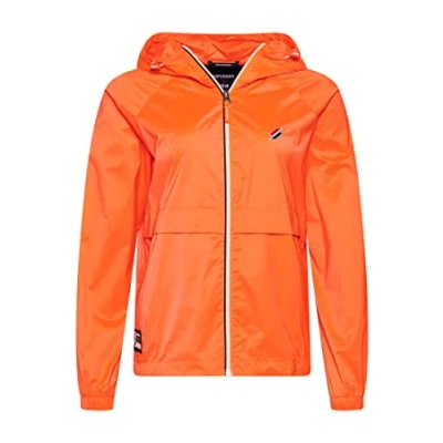 Imagen de Superdry Code Essential Hooded Cagoule Chaqueta, Hyper Fire Coral, S para Mujer