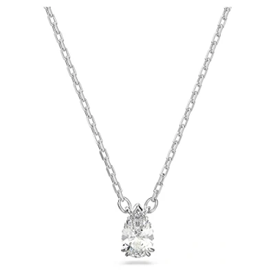 Imagen de Swarovski Colgante Millenia, Talla pera, Blanco, Baño de rodio