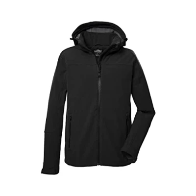 Imagen de killtec Hombres Chaqueta softshell para hombre con cálido forro polar interior Herren Softshelljacke, schwarz, 41114 000