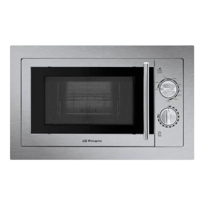 Imagen de Orbegozo Microondas Incorporado MIG2033 Full INOX, 20 litros de Capacidad, 9 Niveles, Potencia 800 W y 1000 Grill, Acero, Gris