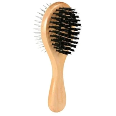 Imagen de Trixie Cepillo Carda, Madera, Circular, Doble, 6 x 17 cm, Perro