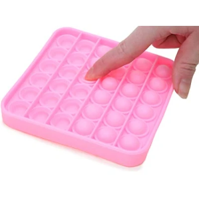 Imagen de Toyland® Push Bubble Pop &#039;Pop It&#039; Juguete sensorial Fidget Mucho para Elegir (Cuadrado Rosa)