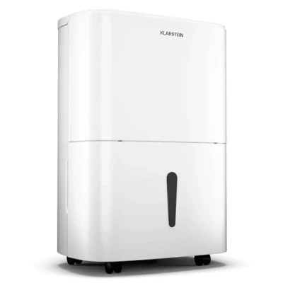 Imagen de Klarstein DryFy 20L deshumidificador 400w, 20l/día, depósito de 5l, 46dB silencioso, modo secado ropa, auto swing, timer 24h, deshumificadores humedad, eléctrico, blanco