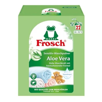 Imagen de Frosch Detergente en polvo Sensitiv, aloe vera, 1,45 kg