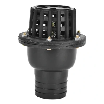 Imagen de Válvula de pie bomba agua retención plana baja presión PVC negro para máquina fluido Cabezal ducha 4 tamaños(2in)