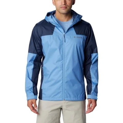 Imagen de Columbia Inner Limits Jacket, Chubasquero Impermeable para Hombre, Skyler/Collegiate Navy, Talla S