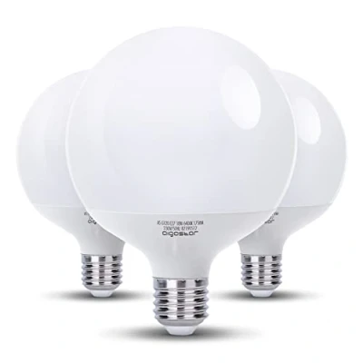 Imagen de Aigostar Bombilla LED E27 G120 Globo 18W (Equivalente a 100W), Luz Blanca 6500K, 1840 Lúmenes, CRI&gt; 80, Ahorro de Energía, No Regulable 3 Unidades