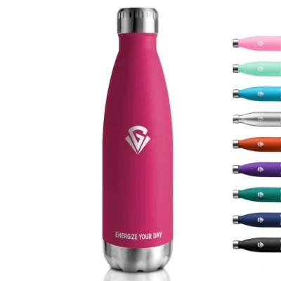 Imagen de Cantimplora Termica 750ml, Botella Agua Acero Inoxidable sin BPA, Termo con Doble Pared, Reutilizable a Prueba de Fugas, para Niños, Adultos, Escuela, Oficina, Gimnasio