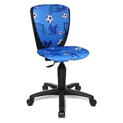 Imagen de Topstar 70570CA40 S&#039;cool 3 Silla giratoria Infantil, Color Azul/tapizado con Estampado de fútbol