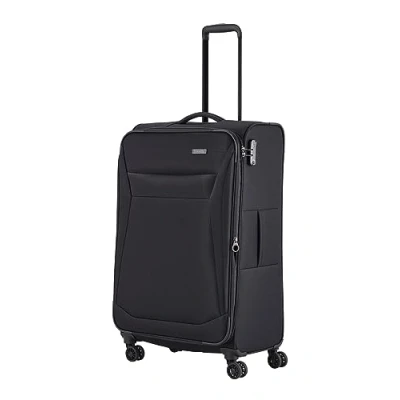 Imagen de travelite maleta de 4 ruedas tamaño L soft shell, serie maletas CHIOS con pliegue expansión + protección bordes, trolley aspecto atemporal, 78 cm, 90 97 litros