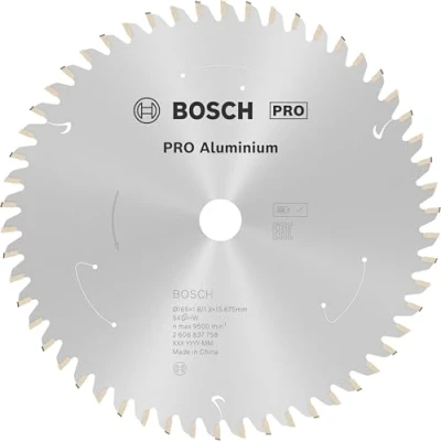 Imagen de Bosch Professional Disco de sierra circular Standard for Aluminium (aluminio, 165 x 15,875 1,8 mm, 54 dientes, accesorio sin cables)