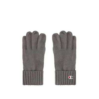 Imagen de Champion Lifestyle Caps (806067) Recycled Acrylic Knitted Yarn C Logo Guantes de Invierno, Gris (ES072), XL XXL Unisex Adulto