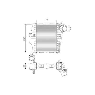 Imagen de VALEO 818378 Intercooler Aluminio sin sensor SMART: Fortwo II Coupé
