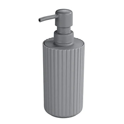 Imagen de Allstar Dosificador de jabón Minas Gris Dispensador líquido Capacidad: 0.28 l, Polipropileno, 7 x 18 cm,