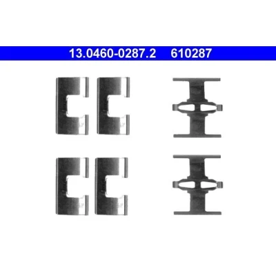 Imagen de ATE 13.0460 0287.2 Kit de accesorios, pastillas frenos Discos HONDA: Prelude V