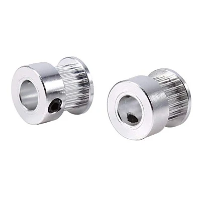 Imagen de 2pcs GT2 Poleas para Correa Sincronizada de 20 Dientas Dentadas Síncrona Brida Rueda 8mm Diámetro Impresora 3D