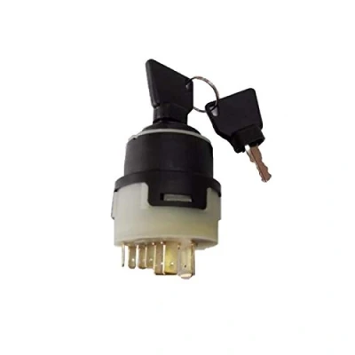 Imagen de ALIXO JCB 3CX JCB200 JCB220 Parts Interruptor de encendido universal (con 2 llaves, 9 pines)