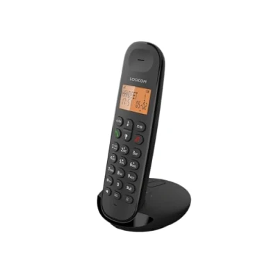 Imagen de Logicom ILOA 155T Teléfono Fijo inalámbrico con contestador Grabador Solo Teléfonos analógicos y DECT Negro