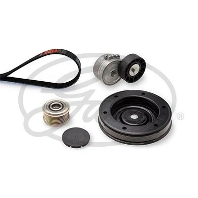 Imagen de GATES K086PK1218 Juego de correas trapeciales poli V con polea cigüeñal, rueda libre ThermalPro CITROËN: C4 I Hatchback, C8