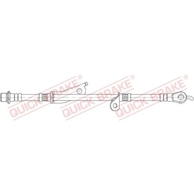 Imagen de QUICK BRAKE 58.861 Latiguillos de Freno 650 TOYOTA: Auris Hatchback