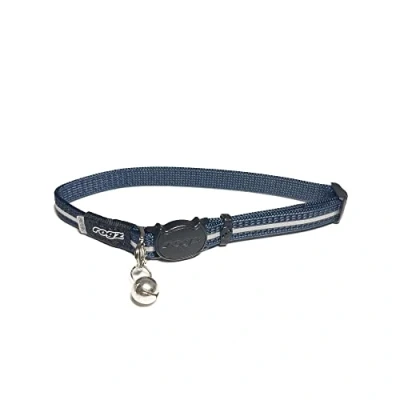 Imagen de Rogz Tractive Collar Alleycat con Mecanismo de liberación Ajustable al Peso tu Gato, para más Seguridad, Azul Oscuro