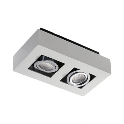 Imagen de lámpara de techo &#039;Vince&#039; (Moderno) en Blanco hecho Aluminio e.o. para Pasillos (2 llamas, GU10) Arcchio techo,