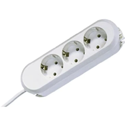 Imagen de Bachmann Regleta de 3 tomas, cable 5 m, color blanco
