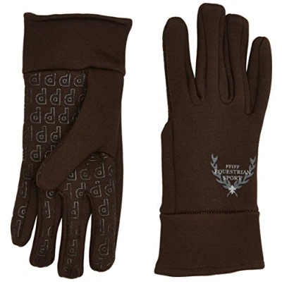 Imagen de PFIFF 101390 Guantes de hípica para Mujer (Talla XS), Color marrón