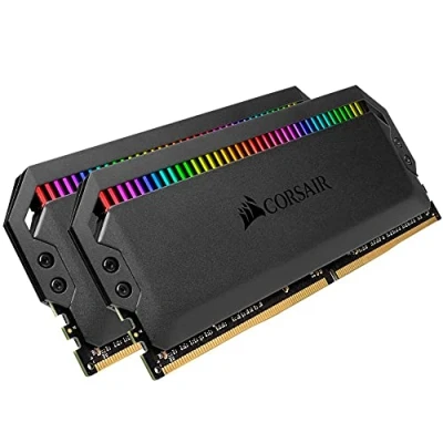 Imagen de CORSAIR Dominator Platinum RGB 16GB (2x8GB) DDR4 3200 (PC4 28800) C16 1.35V Módulos de Memoria Alto Rendimiento optimizados para AMD Ryzen Negro