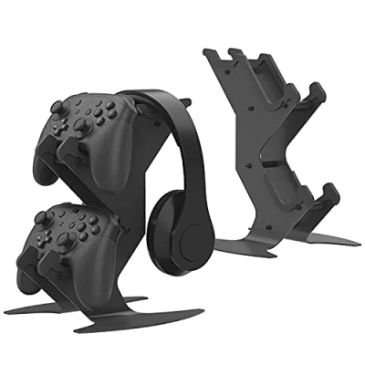 Imagen de NBCP Soporte para Mando de Juegos, Cascos con Multifunción Xbox Series/Xbox One/PS5/PS4/Switch, Accesorios Controller y Auriculare Material Metálico