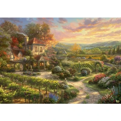 Imagen de Schmidt Spiele Thomas Kinkade, En los viñedos, 2000 Piezas de Puzzle, Multicolor (59629)