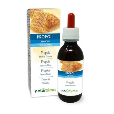 Imagen de Propóleo (Propolis) resina Tintura Madre alcohólica NATURALMA Extracto líquido gotas 120 ml Complemento alimenticio