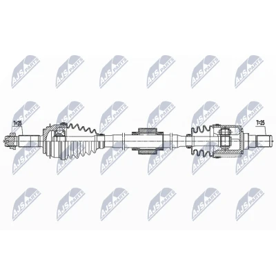 Imagen de Semi eje NTY NPW KA 398